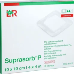 SUPRASORB P PU-Schaumv.selbstklebend 10x10 cm 10 St
