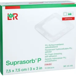 SUPRASORB P PU-Schaumv.selbstklebend 7,5x7,5 cm 10 St