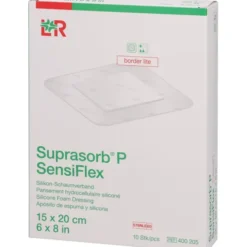 SUPRASORB P SensiFlex border lite 15x20cm 10 St