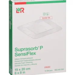 SUPRASORB P SensiFlex border lite 15x20cm 10 St