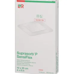 SUPRASORB P SensiFlex border lite 10x20cm 10 St