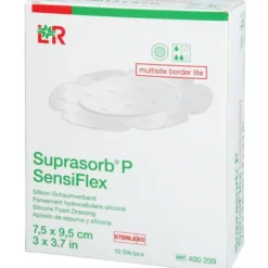 SUPRASORB P SensiFlex multis.border lite 7,5x9,5cm 10 St