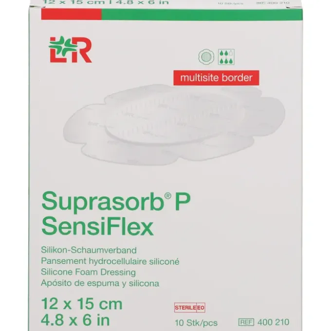 SUPRASORB P SensiFlex multisite border 12x15cm 10 St
