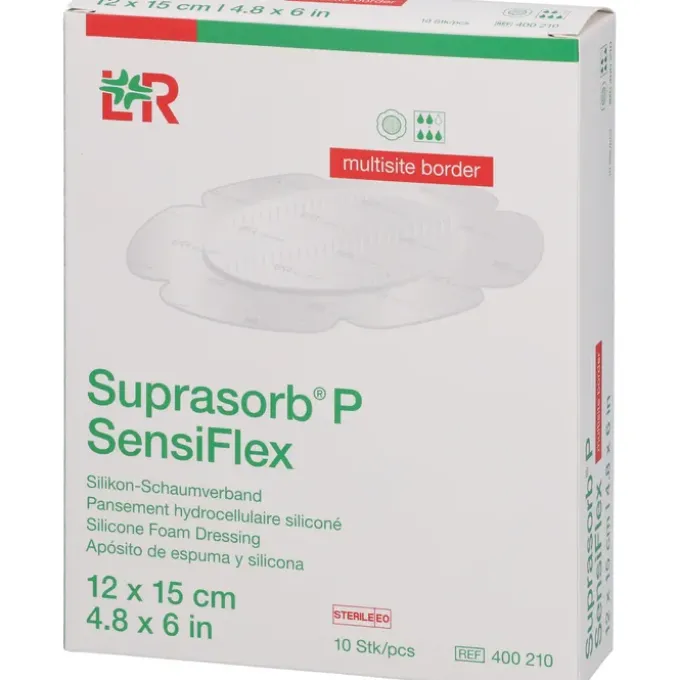 SUPRASORB P SensiFlex multisite border 12x15cm 10 St