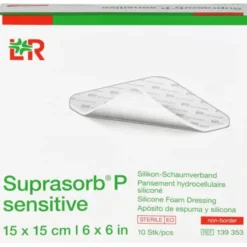 SUPRASORB P sensitive PU-Schaumv.non-bor.15x15cm 10 St