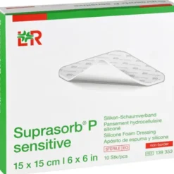 SUPRASORB P sensitive PU-Schaumv.non-bor.15x15cm 10 St