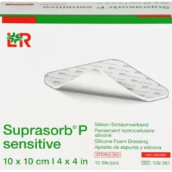 SUPRASORB P sensitive PU-Schaumv.non-bor.10x10cm 10 St