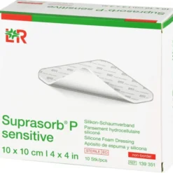 SUPRASORB P sensitive PU-Schaumv.non-bor.10x10cm 10 St