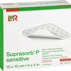 SUPRASORB P sensitive PU-Schaumv.non-bor.10x10cm 10 St