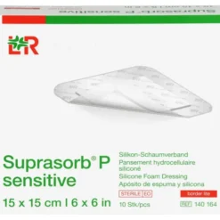 SUPRASORB P sensitive PU-Schaumv.bor.lite 15x15cm 10 St