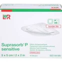 SUPRASORB P sensitive PU-Schaumv.bor.lite 5x5cm 10 St