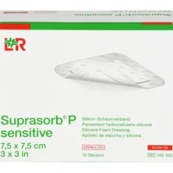 SUPRASORB P sensitive PU-Schaumv.bor.lite 7,5x7,5 10 St