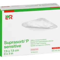 SUPRASORB P sensitive PU-Schaumv.bor.lite 7,5x7,5 10 St