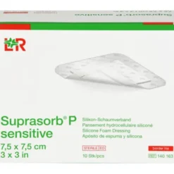 SUPRASORB P sensitive PU-Schaumv.bor.lite 7,5x7,5 10 St