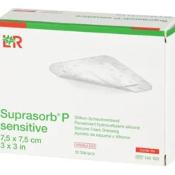 SUPRASORB P sensitive PU-Schaumv.bor.lite 7,5x7,5 10 St