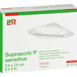SUPRASORB P sensitive PU-Schaumv.bor.lite 7,5x7,5 10 St