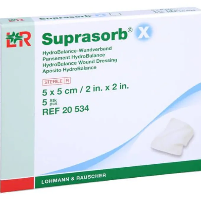 SUPRASORB X HydroBalance Wundverb.5x5 cm 5 St