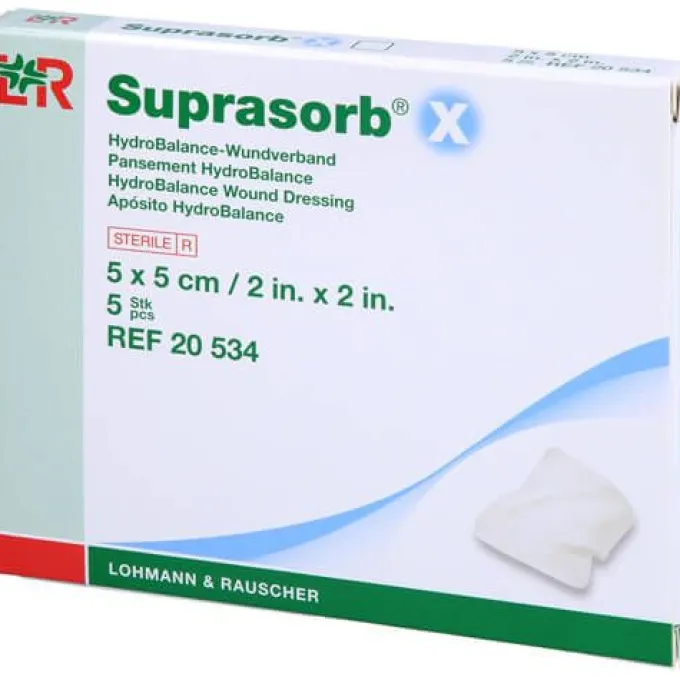 SUPRASORB X HydroBalance Wundverb.5x5 cm 5 St