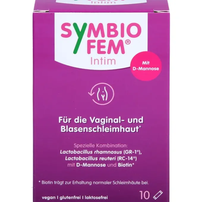 SYMBIOFEM Intim Milchsäurebakterien mit D-Mannose 10 Stück