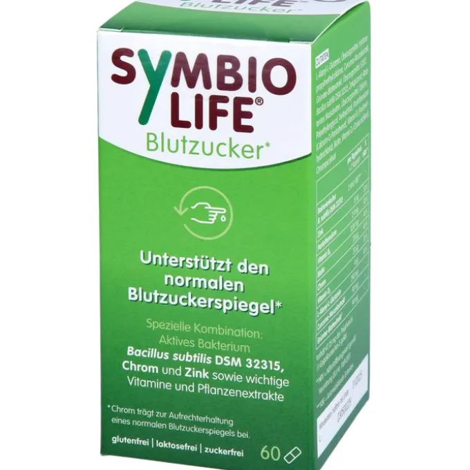 SYMBIOLIFE Blutzucker Bakterienstämme u.Chrom Kps. 60 Stück