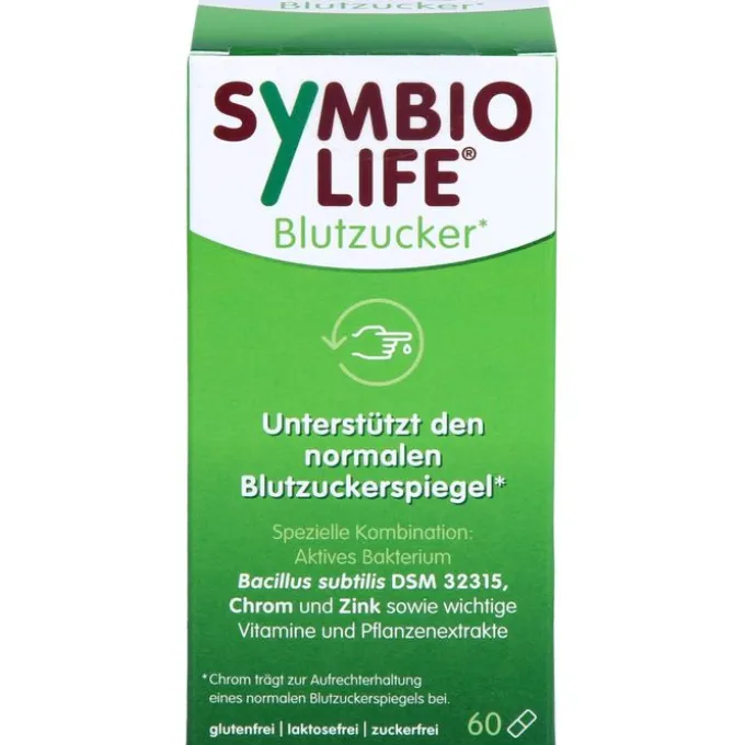 SYMBIOLIFE Blutzucker Bakterienstämme u.Chrom Kps. 60 Stück