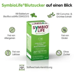 SYMBIOLIFE Blutzucker Bakterienstämme u.Chrom Kps. 60 Stück