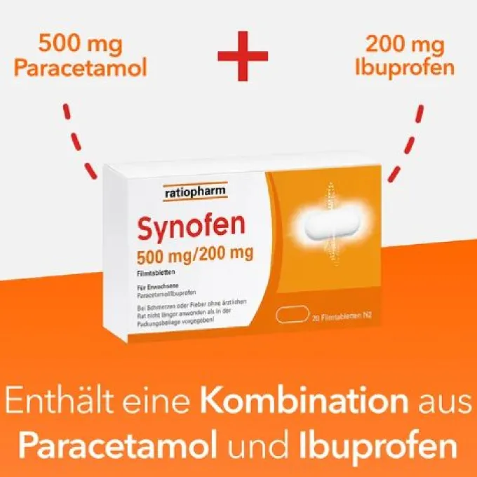 SYNOFEN 500 mg/200 mg Filmtabletten 20 St