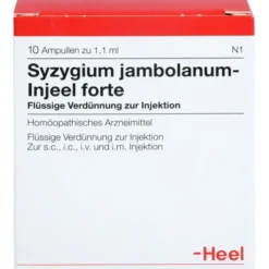 SYZYGIUM JAMBOLANUM INJEEL forte Ampullen 10 St
