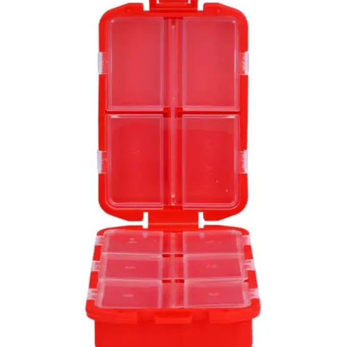 TABLETTENBOX mit 10-Fächern farbig sortiert 1 St
