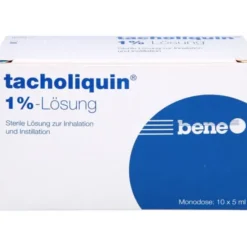 TACHOLIQUIN 1% Lösung für einen Vernebler Monodose 10X5 ml