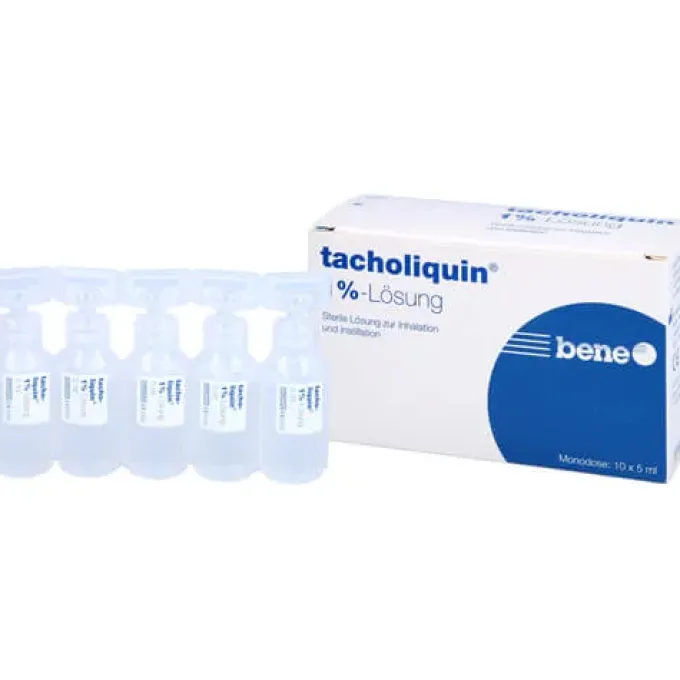TACHOLIQUIN 1% Lösung für einen Vernebler Monodose 10X5 ml