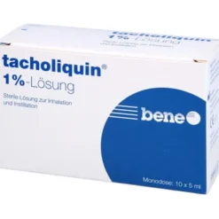 TACHOLIQUIN 1% Lösung für einen Vernebler Monodose 10X5 ml