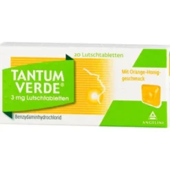 TANTUM VERDE 3 mg Lutschtabl.m.Orange-Honiggeschm. 20 St