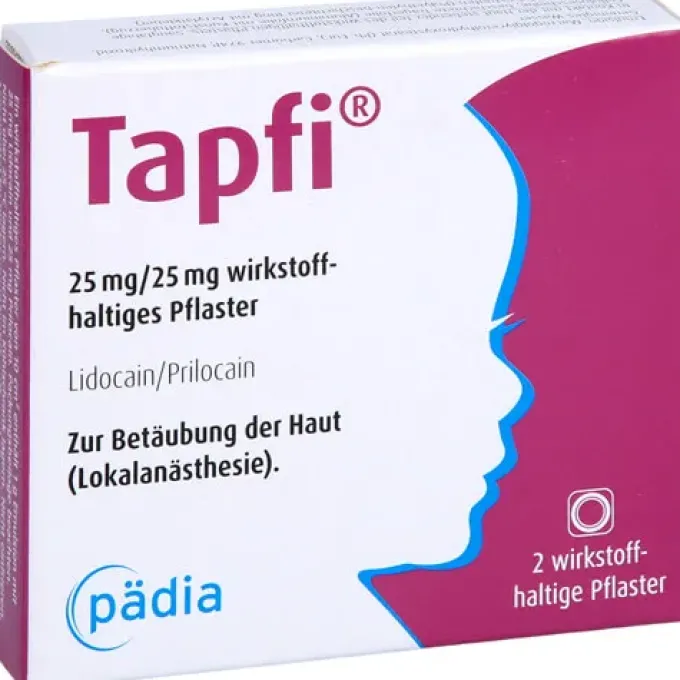 TAPFI 25 mg/25 mg wirkstoffhaltiges Pflaster 2 St