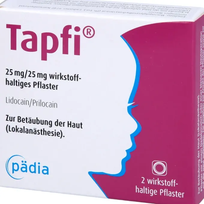 TAPFI 25 mg/25 mg wirkstoffhaltiges Pflaster 2 St
