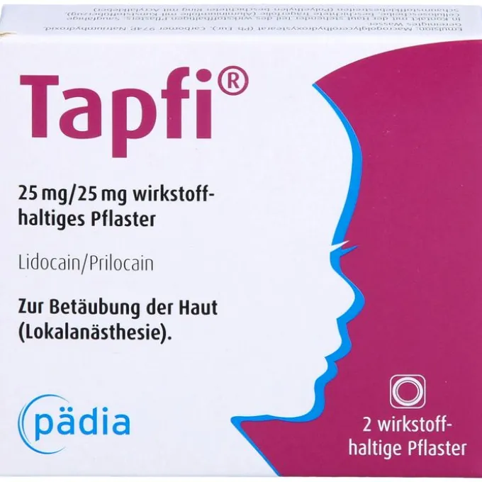 TAPFI 25 mg/25 mg wirkstoffhaltiges Pflaster 2 St