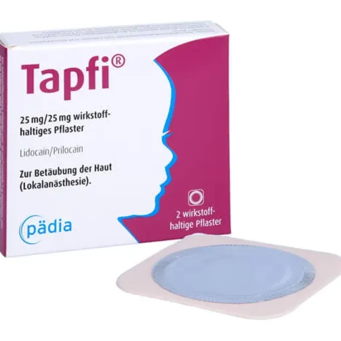 TAPFI 25 mg/25 mg wirkstoffhaltiges Pflaster 2 St