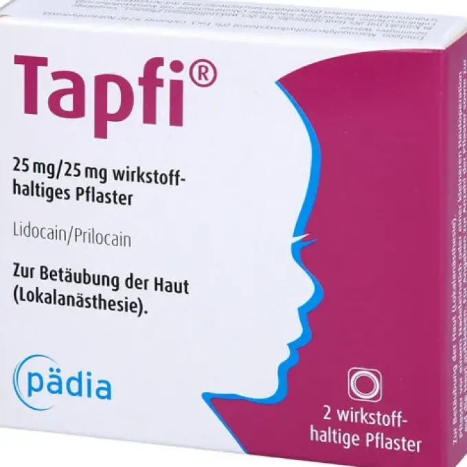 TAPFI 25 mg/25 mg wirkstoffhaltiges Pflaster 2 St