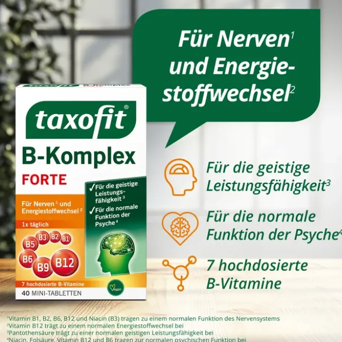 TAXOFIT B-Komplex Tabletten 40 Stück