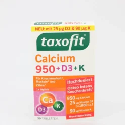 TAXOFIT Calcium 950+D3+K Tabletten 30 Stück