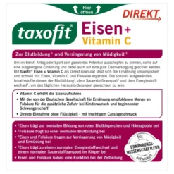 TAXOFIT Eisen+Vitamin C Direkt Granulat 20 Stück
