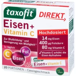 TAXOFIT Eisen+Vitamin C Direkt Granulat 20 Stück