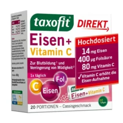 TAXOFIT Eisen+Vitamin C Direkt Granulat 20 Stück
