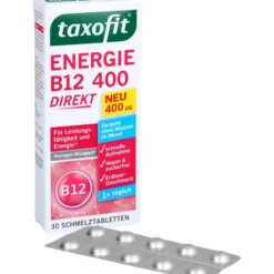 TAXOFIT Energie B12 400 Direkt Schmelztabletten 30 Stück