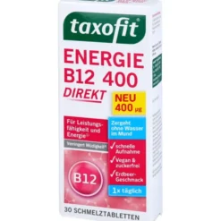 TAXOFIT Energie B12 400 Direkt Schmelztabletten 30 Stück
