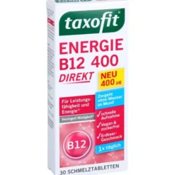 TAXOFIT Energie B12 400 Direkt Schmelztabletten 30 Stück