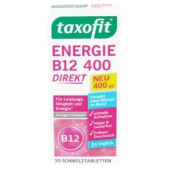 TAXOFIT Energie B12 400 Direkt Schmelztabletten 30 Stück