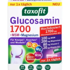 TAXOFIT Glucosamin 1700+MSM+Magnesium Sticks 20X4 g