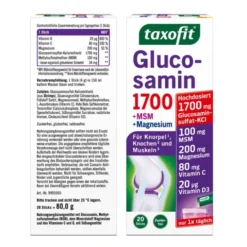 TAXOFIT Glucosamin 1700+MSM+Magnesium Sticks 20X4 g
