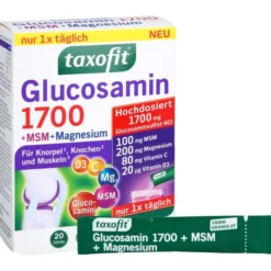 TAXOFIT Glucosamin 1700+MSM+Magnesium Sticks 20X4 g